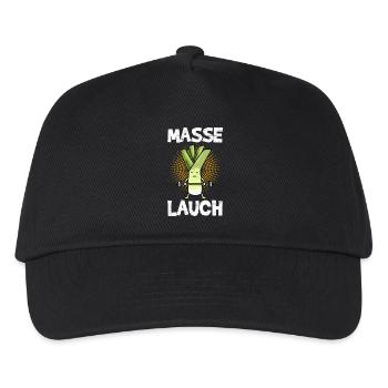 Gewichtheber MASSE LAUCH Gym Lustiges - Kinder Basecap - Schwarz - Vorne