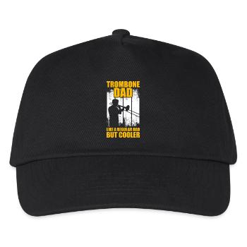 Trombone Dad Trombone Trombone Player Trombonist - Kids’ Baseball Cap - black - Front
