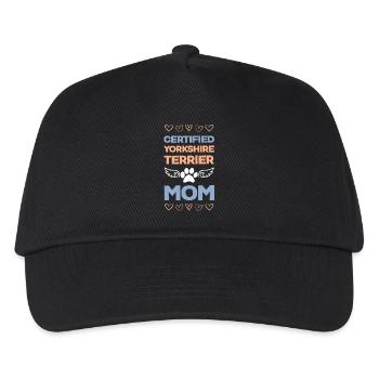 Certified Yorkie Mama - Kids’ Baseball Cap - black - Front