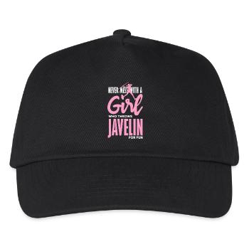 Lanceur de javelot avec une déclaration amusante - Casquette de baseball Enfant - noir - Devant