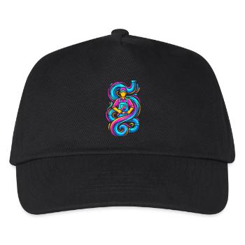 Plumber with wrench - Kids’ Baseball Cap - black - Front
