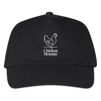 Chicken Mommy Hühner Mom Bäuerin Muttertag Huhn - Kinder Basecap - Schwarz - Vorne