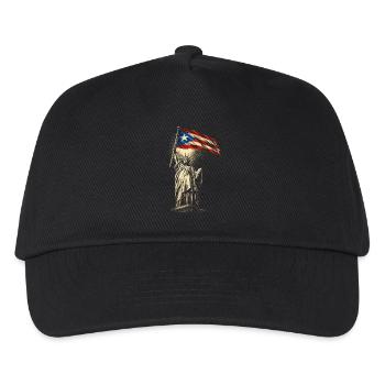 Puerto Rico Boricua - Kinder Basecap - Schwarz - Vorne