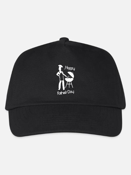 Bonne fête des pères - Grill blanc - Casquette de baseball Enfant - noir