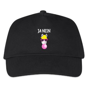 Funny Horse It doesn't matter - Kids’ Baseball Cap - black - Front