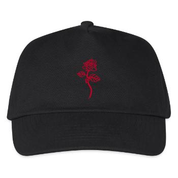 Die rote Rose - Kinder Basecap - Schwarz - Vorne