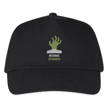 Zombie Hand T-Shirt – Gruseliges untotes Grafikdesign - Kinder Basecap - Schwarz - Vorne
