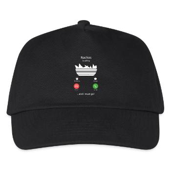 Nachos appelle et je dois y aller Art de la nourriture drôle - Casquette de baseball Enfant - noir - Devant