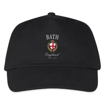 Bath England Coat of Arms Crown – Travel Souvenir - Kids’ Baseball Cap - black - Front