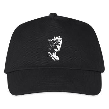 Ancient Greek Goddess – Black & White Art - Kids’ Baseball Cap - black - Front