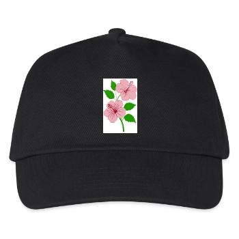 hibiscus - Kids’ Baseball Cap - black - Front