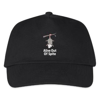 Alive Defiance Funny Opossum Sarcastic - Kids’ Baseball Cap - black - Front