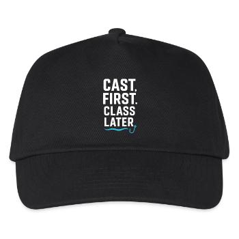 Cast First Class Later - Kids’ Baseball Cap - black - Front