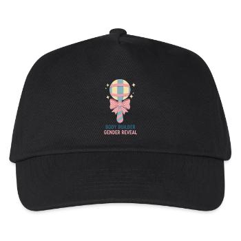 Révélation de sexe Bodybuilder Baby Shower Équipe Girl - Casquette de baseball Enfant - noir - Devant