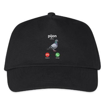 Pijon Calling Écran de pigeon drôle par hasard - Casquette de baseball Enfant - noir - Devant