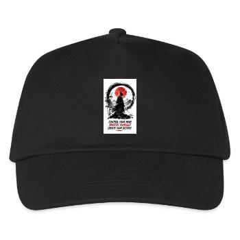 Samouraï Zen : Contrôle ton esprit - Casquette de baseball Enfant - noir - Devant