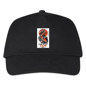 Koi-Drache Flow Beyond Fear - Kinder Basecap - Schwarz - Vorne