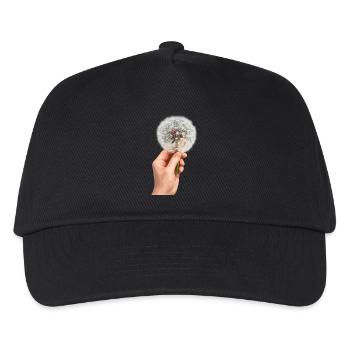 Motif de fleur de main pissenlit - Casquette de baseball Enfant - noir - Devant