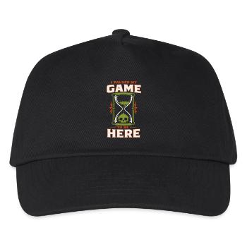 I Paused My Game to Be Here - Kinder Basecap - Schwarz - Vorne