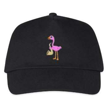 Flamingo Musician Saxophone Music - Kids’ Baseball Cap - black - Front
