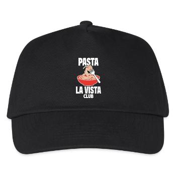 Pasta La Vista Club für Nudelfans - Kinder Basecap - Schwarz - Vorne