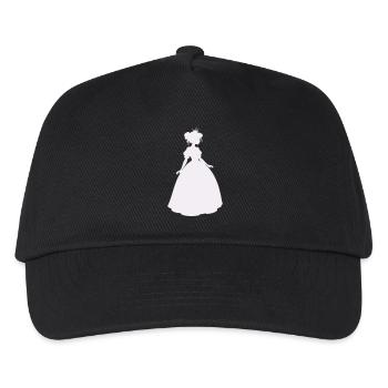 Princess silhouette in ball gown - Kids’ Baseball Cap - black - Front