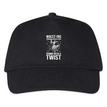 Waltz-Ing Through Dance Puns Idioms With A Twist - Kids’ Baseball Cap - black - Front