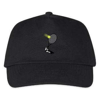 tennis_2 - Kinder Basecap - Schwarz - Vorne