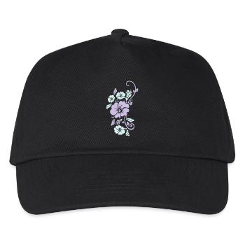 pflanzenmuster blumenmuster sommer - Kinder Basecap - Schwarz - Vorne