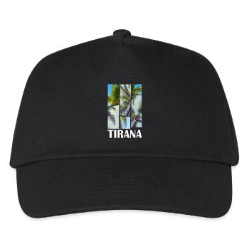 Tirana Tirane Albania Summer Palm Trees Beach Sea - Kids’ Baseball Cap - black - Front