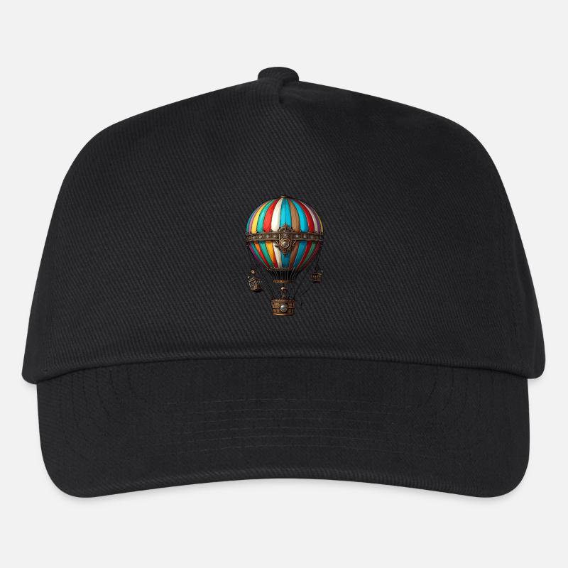 Heißluftballon - Kinder Basecap - Schwarz