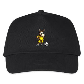 Donkey Football - Kids’ Baseball Cap - black - Front