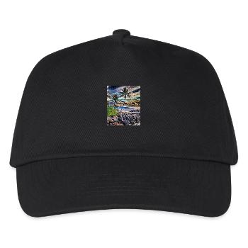 Hawaiianische Küste - Kinder Basecap - Schwarz - Vorne