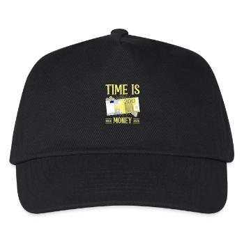 Time is money - Kids’ Baseball Cap - black - Front