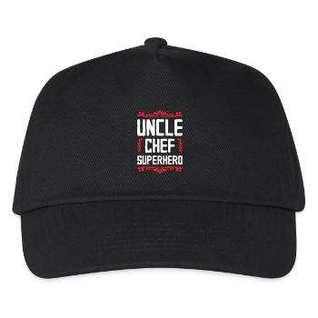 Uncle Superhero - Kids’ Baseball Cap - black - Front