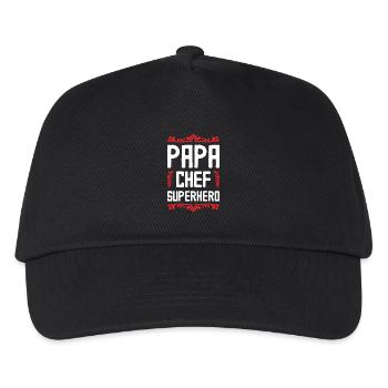 dad superhero dad - Kids’ Baseball Cap - black - Front