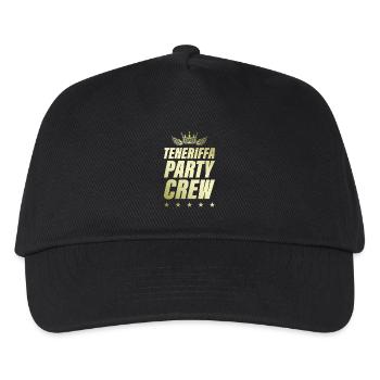 Tenerife Party Crew Gold - Kids’ Baseball Cap - black - Front