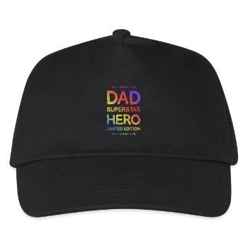 Best Dad Hero Dad Dad - Kids’ Baseball Cap - black - Front