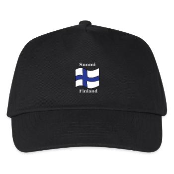Finland Finland Flag - Kids’ Baseball Cap - black - Front