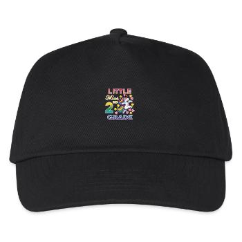 Little Miss 2nd Grade Einhorn - Kinder Basecap - Schwarz - Vorne