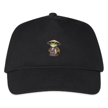 japanischer Geisterfrosch Matsumoto Hoji Frosch - Kinder Basecap - Schwarz - Vorne