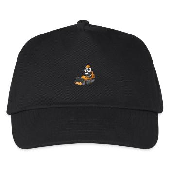 Panda Excavator Driver Gifts for Kids - Kids’ Baseball Cap - black - Front