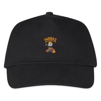 Pandas Construction Zone - Casquette de baseball Enfant - noir - Devant