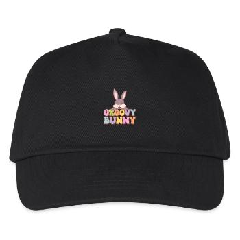 Groovy Bunny - Kids’ Baseball Cap - black - Front