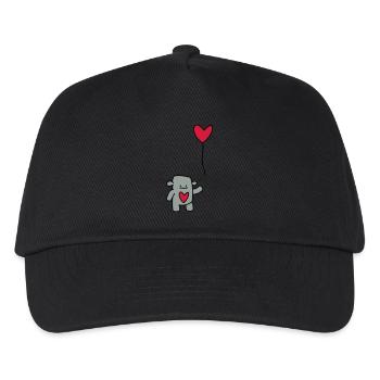 liebes monster mit ballon - Kinder Basecap - Schwarz - Vorne