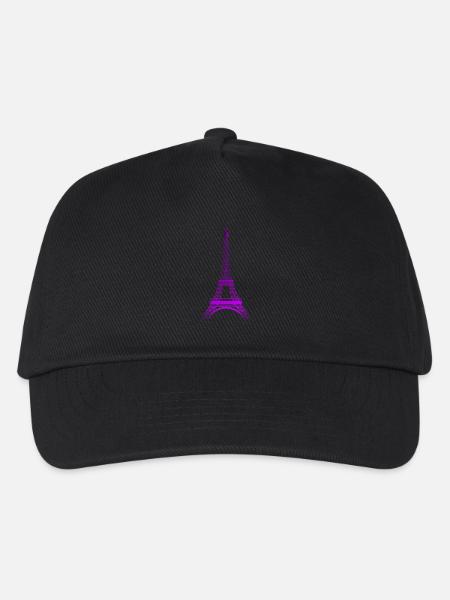 Tour Eiffel (dégradé violet-pourpre) - Casquette de baseball Enfant - noir