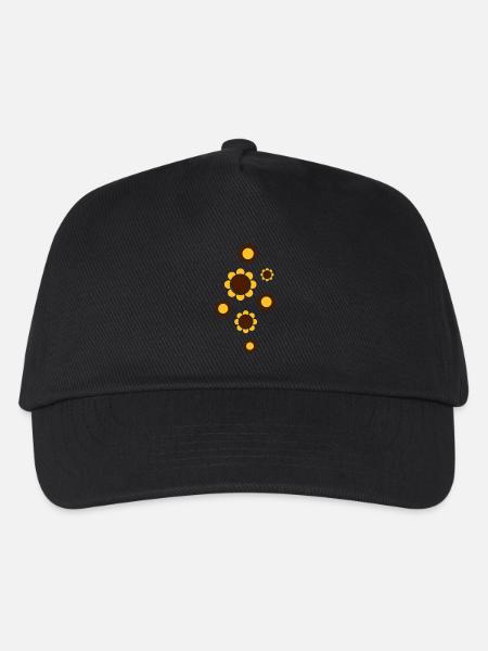 blumen** - Kinder Basecap - Schwarz
