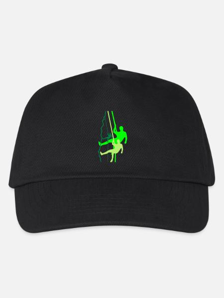Grimpeur descente en rappel - Casquette de baseball Enfant - noir