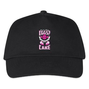 Eggs In A Cake - Baking - EN - Kids’ Baseball Cap - black - Front