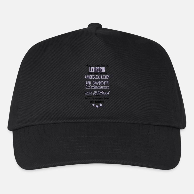 Beste Lehrerin Shirt - Kinder Basecap - Schwarz
